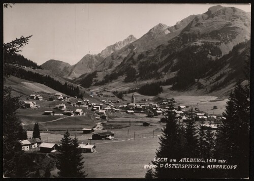 Lech am Arlberg 1450 mtr. gegen Wösterspitze u. Biberkopf