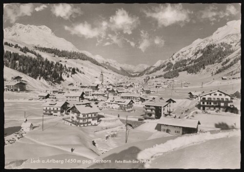Lech a. Arlberg 1450 m geg. Karhorn