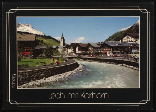 Lech mit Karhorn Arlberg : [Lech am Arlberg, 1447 m, mit Karhorn, 2416 m Vorarlberg, Österreich ...]