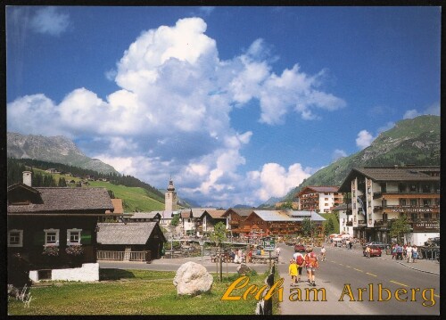 Lech am Arlberg : [Lech am Arlberg, 1447 m, gegen Karhorn, 2416 m Vorarlberg, Österreich ...]