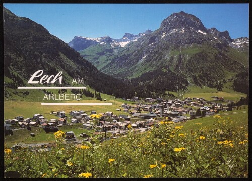 Lech am Arlberg : [Lech am Arlberg, 1447 m, gegen Hasenfluh und Omeshorn, 2560 m ...]