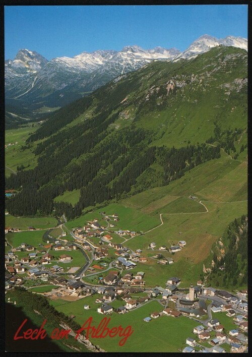 Lech am Arlberg : [Lech 1450 m - 1730 m am Arlberg mit Blick auf Zug ...]