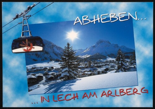 Abheben ... in Lech am Arlberg : [Lech am Arlberg gegen Omeshorn, Rüfikopfbahn, Vorarlberg, Österreich ...]
