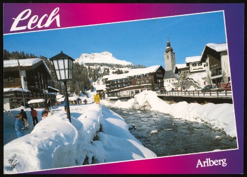 Lech Arlberg : [Internationaler Wintersportplatz Lech am Arlberg, 1450 m, gegen Karhorn, 2416 m Vorarlberg, Österreich ...]