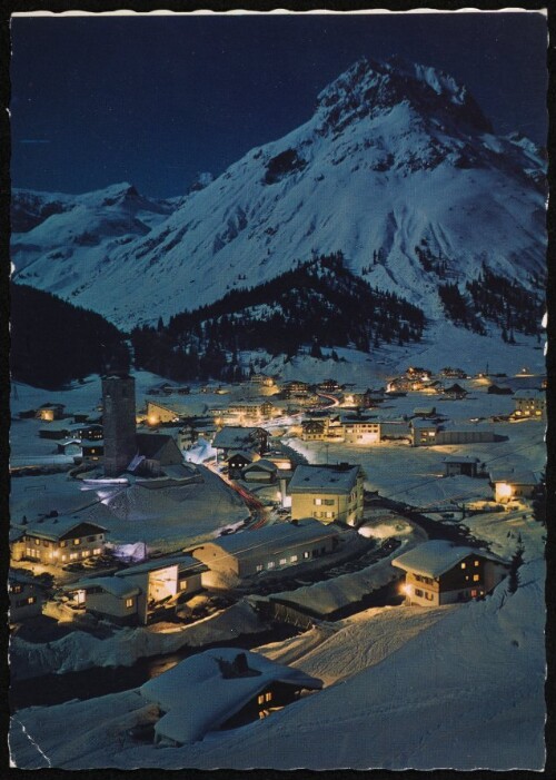 [Lech] : [Lech a. Arlberg bei Nacht, gegen Omeshorn ...]