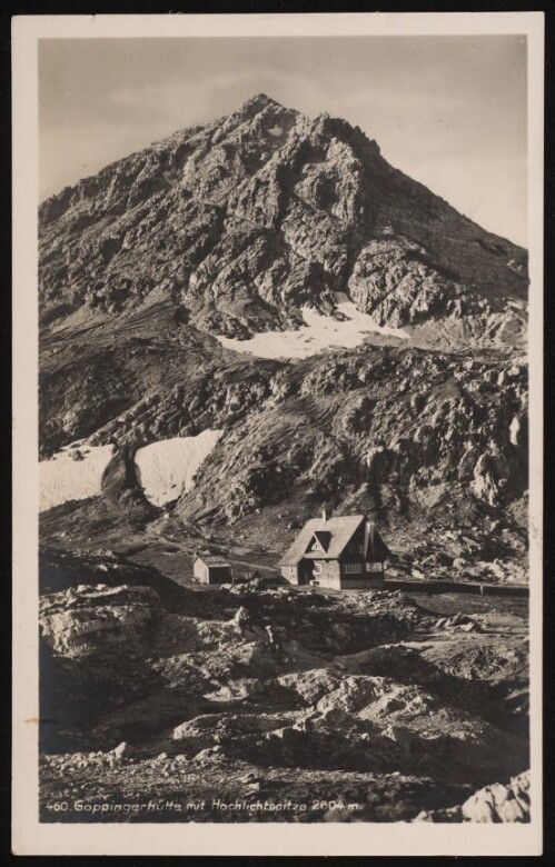 [Lech] Göppingerhütte mit Hochlichtspitze 2604 m