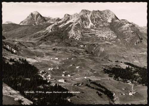 [Lech] Oberlech, 1730 m, gegen Karhorn und Widderstein