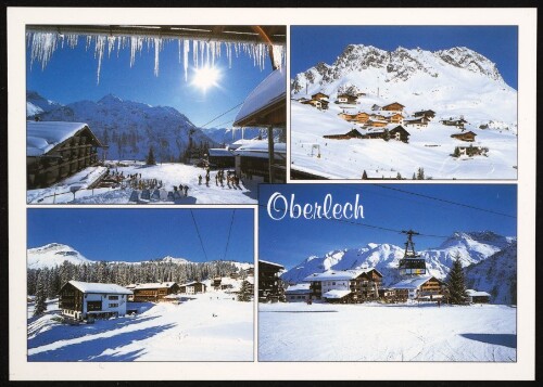 [Lech] Oberlech : [Internationaler Wintersportplatz Lech am Arlberg, 1450 m Oberlech gegen Rüfikopf, Karhorn und Kriegerhorn Vorarlberg, Österreich ...]