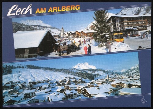 Lech am Arlberg : [Internationaler Wintersportplatz Lech am Arlberg, 1450 m, gegen Karhorn, 2416 m Vorarlberg, Österreich ...]