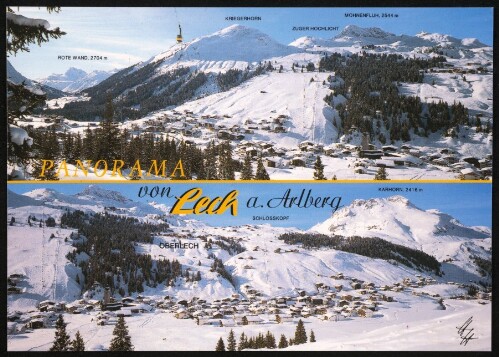 Panorama von Lech a. Arlberg ... : [Internationaler Wintersportplatz Lech am Arlberg, 1450 m, Vorarlberg, Österreich ...]