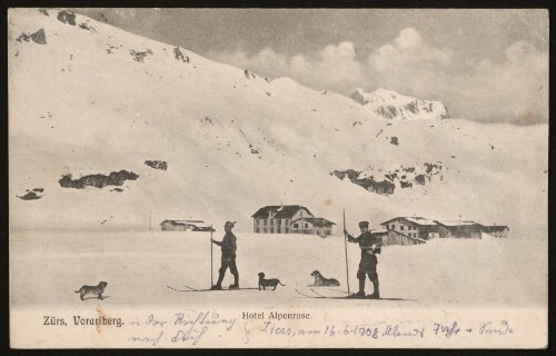 [Lech] Zürs, Vorarlberg : Hotel Alpenrose : [Correspondenz-Karte ...]