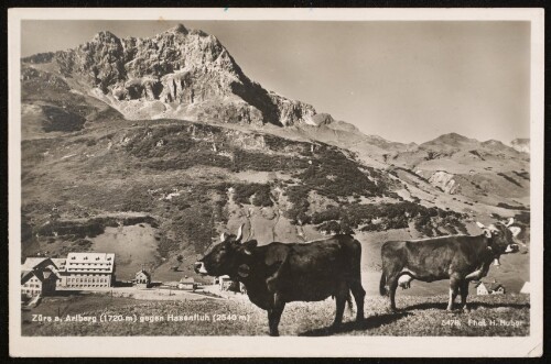 [Lech] Zürs a. Arlberg (1720 m) gegen Hasenfluh (2540 m) : [Deutsche Heimatbilder ...]