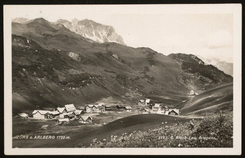 [Lech] Zürs a. Arlberg 1720 m.