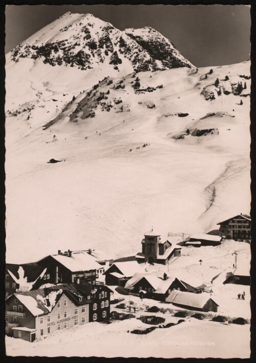 [Lech]  Hotel Alpenrose  Zürs a. Arlberg 1720 m. mit Rüfispitze