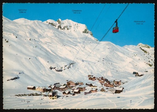 [Lech Zürs] : Seebühel 2206 m : Omeshorn 2472 m : Mohnenfluh 2547 m : [Zürs am Arlberg, 1720 m ü. M. Trittkopfseilbahn ...]