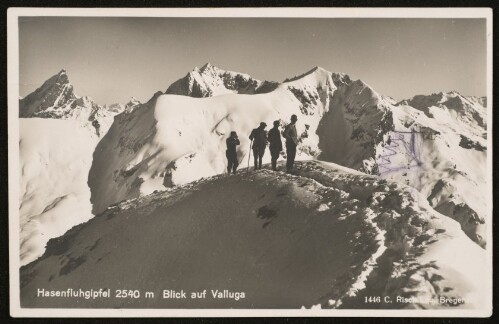 [Lech Zürs] Hasenfluhgipfel 2540 m Blick auf Valluga