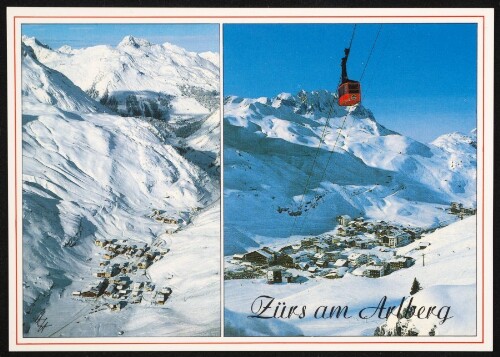 [Lech] Zürs am Arlberg : [Internationaler Wintersportplatz Zürs am Arlberg, 1720 m, gegen Mohnenfluh (links) und gegen Omeshorn mit Trittkopfbahn Vorarlberg, Österreich ...]