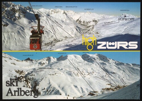 [Lech] high Zürs ski Arlberg ... : [Panorama des Skigebietes von Zürs am Arlberg, 1720 m Vorarlberg, Österreich ...]