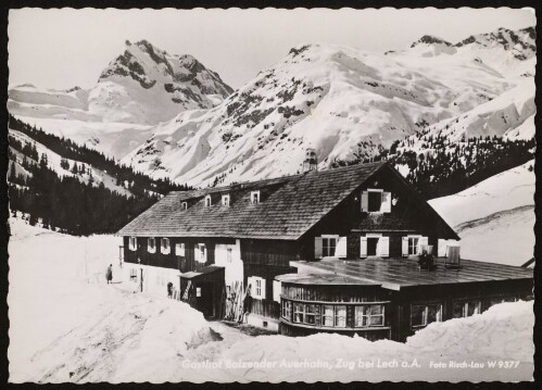 Gasthof Balzender Auerhahn, Zug bei Lech a. A.