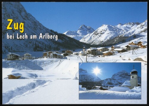 Zug bei Lech am Arlberg : [Internationaler Wintersportplatz Lech am Arlberg, 1450 m Zug gegen Rote Wand, 2704 m, Vorarlberg, Österreich ...]