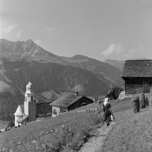 Fontanella - Kirchberg, Kirche, Pfarrhof, Landammannhaus