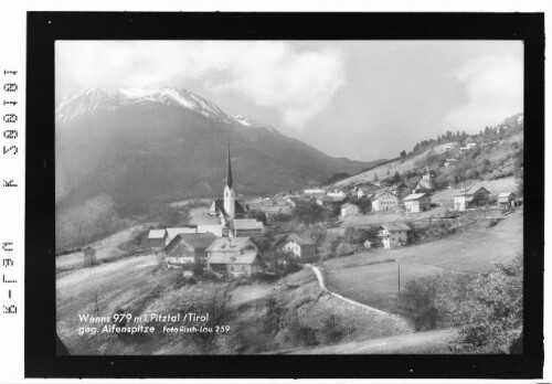 Wenns 979 m im Pitztal / Tirol gegen Aifenspitze