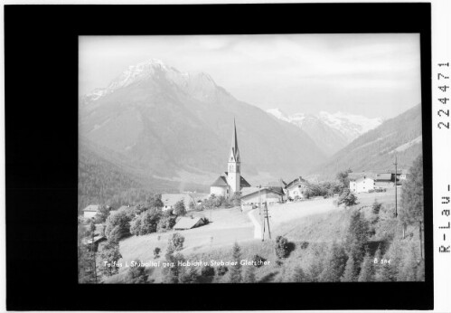 Telfes im Stubaital gegen Habicht und Stubaier Gletscher : [Telfes im Stubaital mit Habicht und Zuckerhütl]