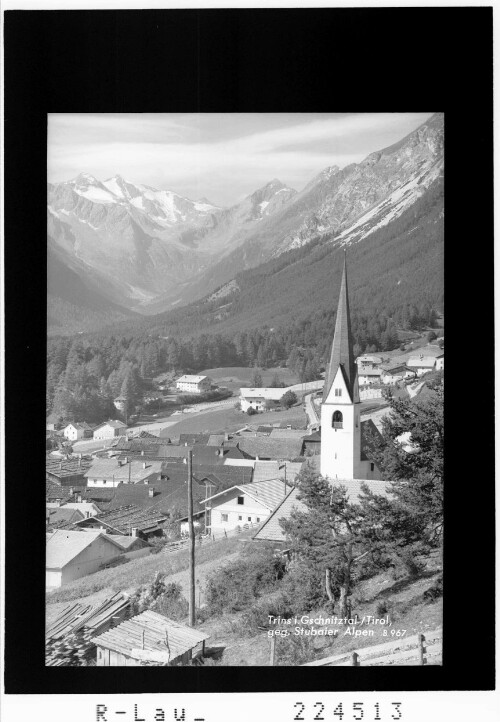 Trins im Gschnitztal / Tirol gegen Stubaier Alpen