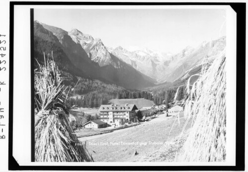 Trins in Tirol / Hotel Trinserhof gegen Stubaier Alpen