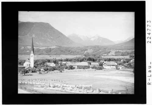 Untermieming 806 m gegen Simmering und Heiterwand / Mieminger Plateau / Tirol