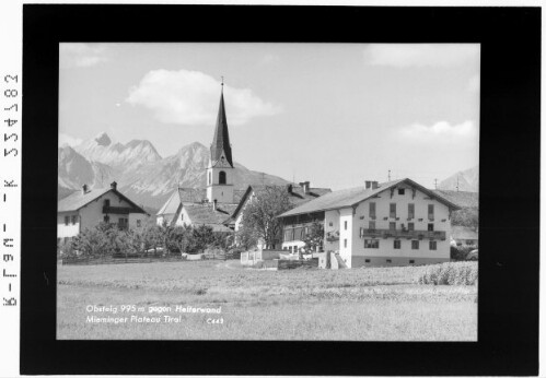 Obsteig 995 m gegen Heiterwand / Mieminger Plateau / Tirol