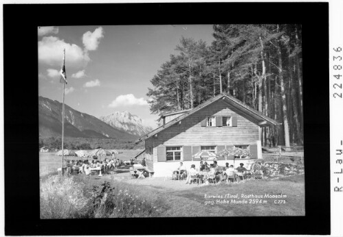 Barwies / Tirol / Rasthaus Moosalm gegen Hohe Munde 2594 m