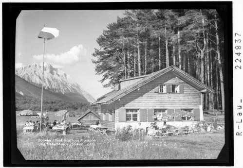 Barwies / Tirol / Rasthaus Moosalm gegen Hohe Munde 2594 m