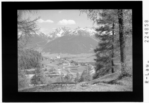 Reith bei Seefeld 1130 m / Tirol gegen Axamer Lizum und Kalkkögel