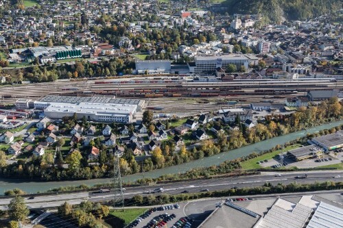 [Bludenz - Zentrum, Kirche, Fohrenburg, Suchard, Bahnhof]