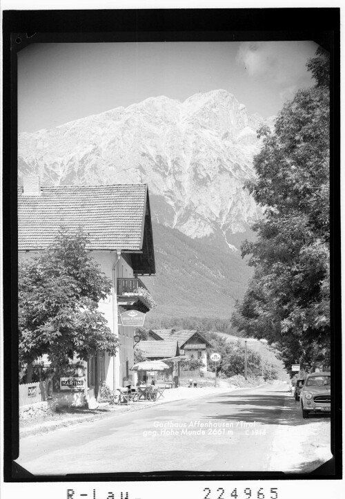 Gasthaus Affenhausen / Tirol gegen Hohe Munde