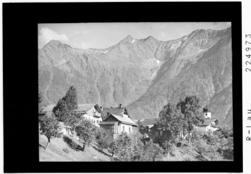 Obermieming 869 m gegen Hocheder 2797 m - Rietzer Grieskogel 2884 m und Rauherkopf 2590 m