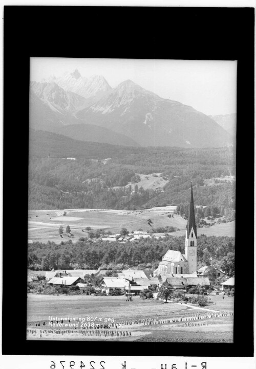 Untermieming 807 m gegen Heiterwand 2638 m