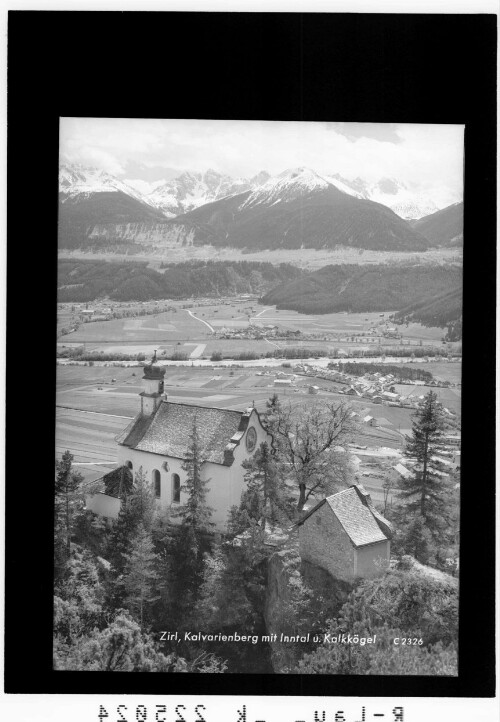 Zirl / Kalvarienberg mit Inntal und Kalkkögel