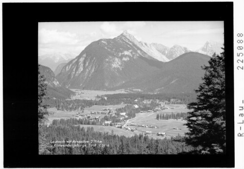 Leutasch mit Arnspitze 2196 m und Karwendelgebirge / Tirol