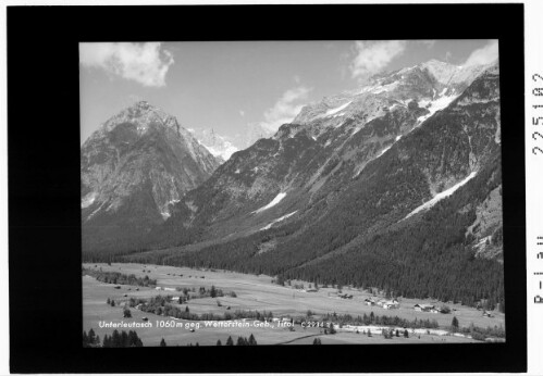 Unterleutasch 1060 m gegen Wetterstein Gebirge / Tirol