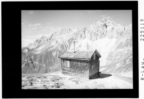 Leutasch / Erinnerungshütte 2050 m gegen Hinteres Reintal / Tirol : [Erinnerungshüte gegen Hochwanner - Hinterreintalschrofen - Teufelsgrat und Oberreintalschrofen]