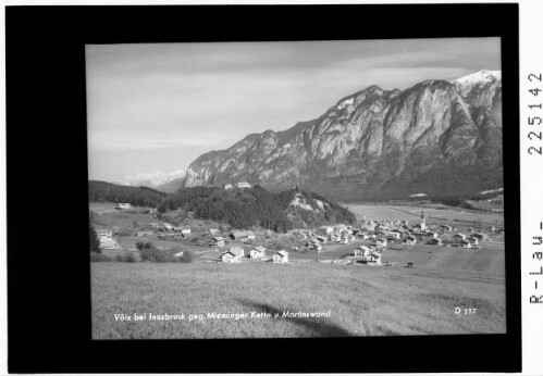 Völs bei Innsbruck gegen Mieminger Kette und Martinswand