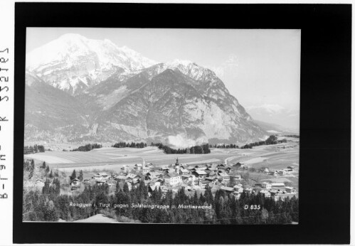 Ranggen in Tirol gegen Solsteingruppe und Martinswand