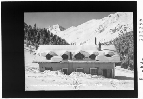 Skiheim Kemater Alm 1673 m gegen Schaflegerkogel 2410 m