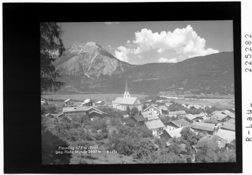 Flaurling 675 m / Tirol gegen Hohe Munde 2661 m