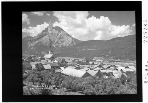 Flaurling 675 m / Tirol gegen Hohe Munde 2661 m