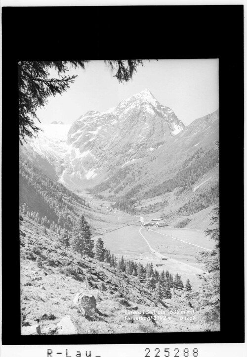 Lüsens im Sellrain 1639 m mit Fernerkogel 3192 m