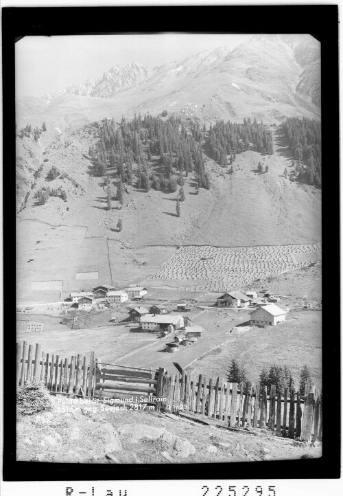 Peida bei St. Sigmund im Sellrain 1516 m gegen Seejoch 2817 m