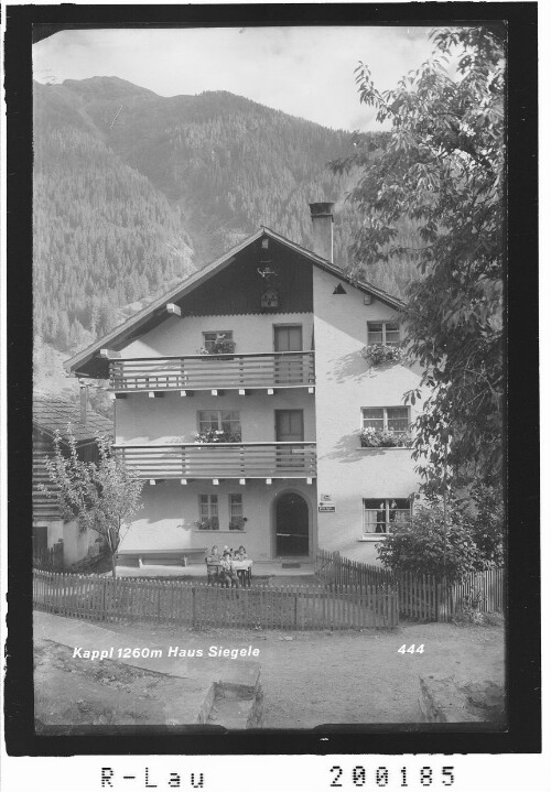 Kappl 1260 m Haus Siegele : [Postgasthof Siegele]